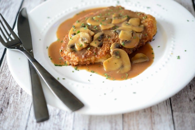 Jagerschnitzel (pork cutlet)