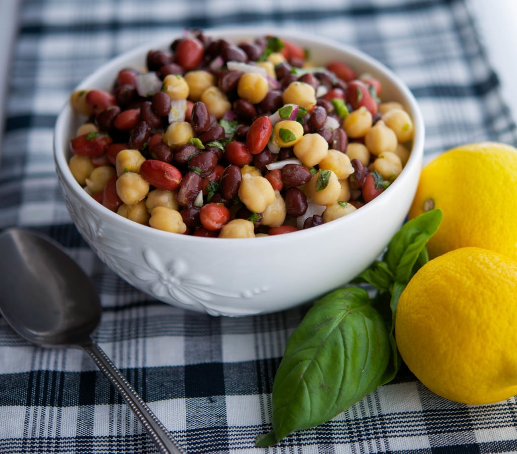 Lemon-Basil Three Bean Salad-2