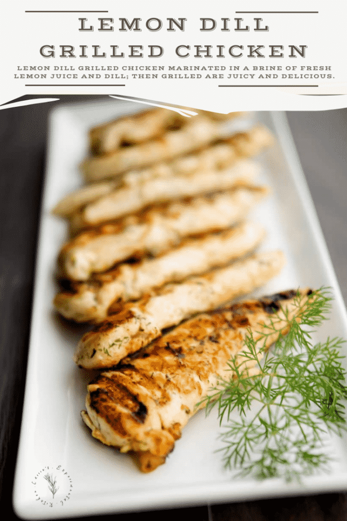 Lemon Dill Grilled Chicken Tenderloins