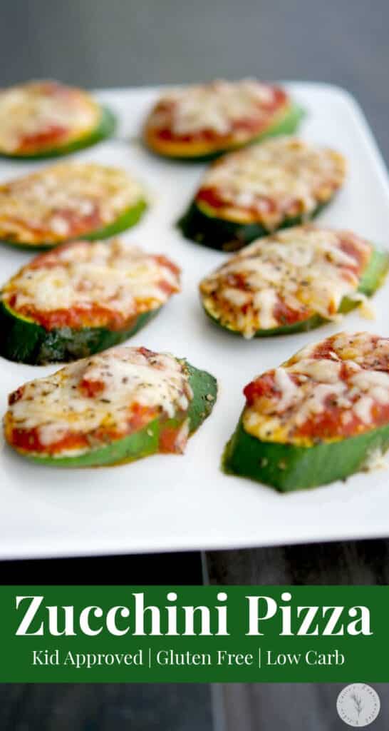 Turn your garden fresh zucchini into a healthy after school or game day snack with these Zucchini Pizzas. The kids will love them.