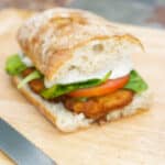 Chicken Cutlet Sandwich with Tomatoes, Spinach & Buffalo Mozzarella