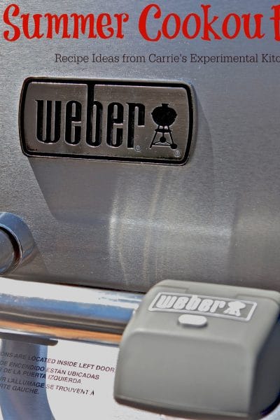 A Weber outdoor grill