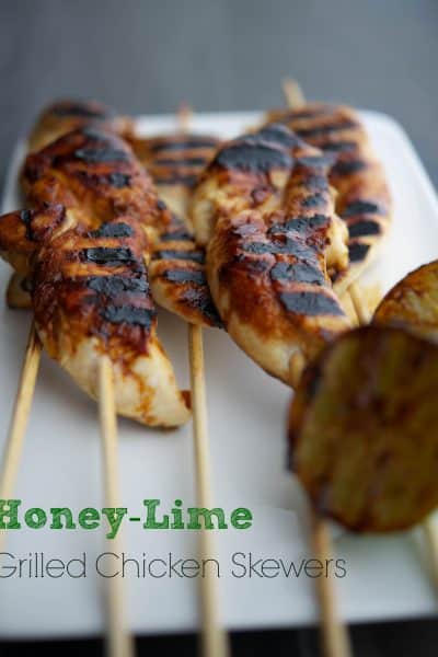 Honey-Lime Grilled Chicken Skewers
