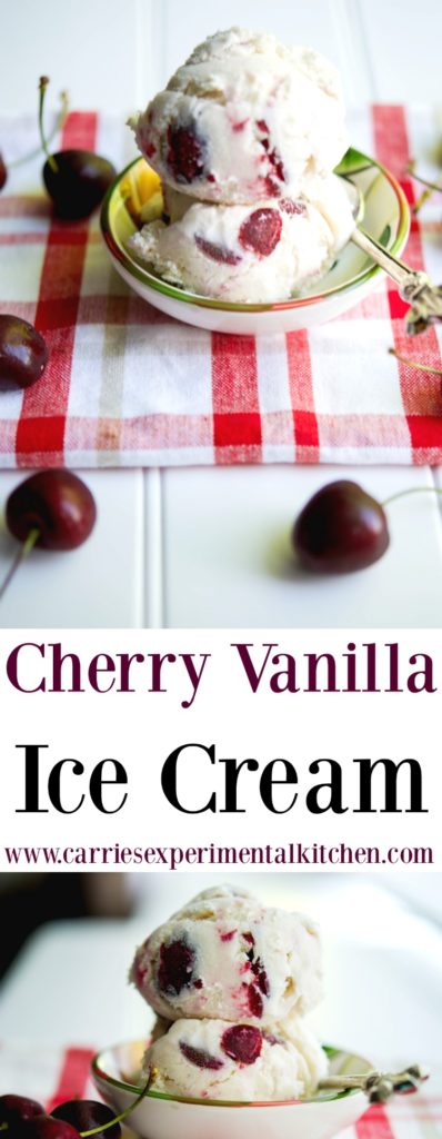 This homemade Cherry Vanilla Ice Cream made with fresh cherries, Madagascar vanilla, heavy cream, milk and sugar is super creamy and refreshing. 