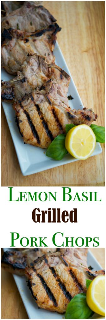 Lemon Basil Grilled Pork Chops