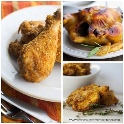 Baked, Roasted and Fried Chicken Collage