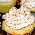 ice cream cupcake on a plate
