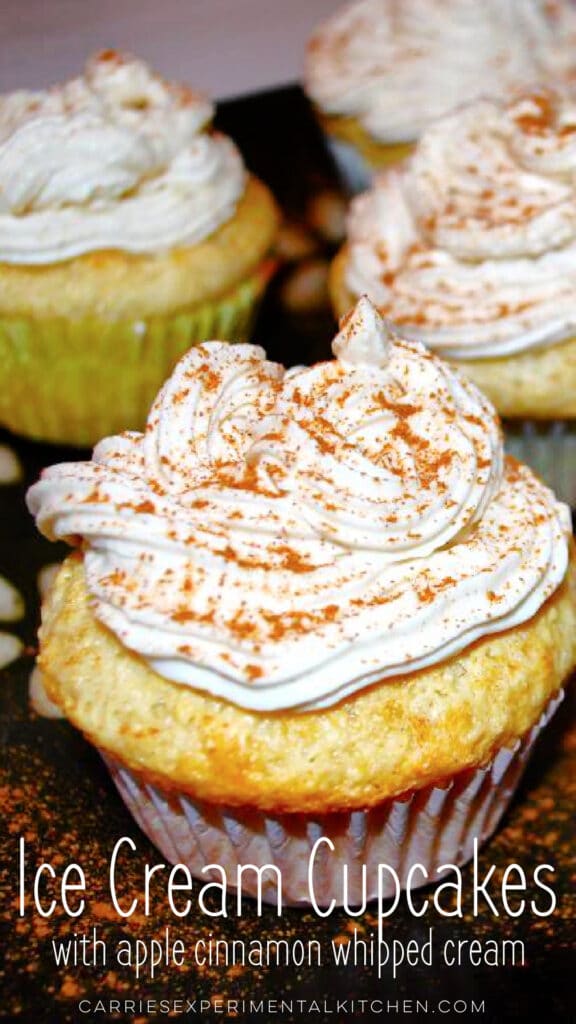 ice cream cupcake on a plate