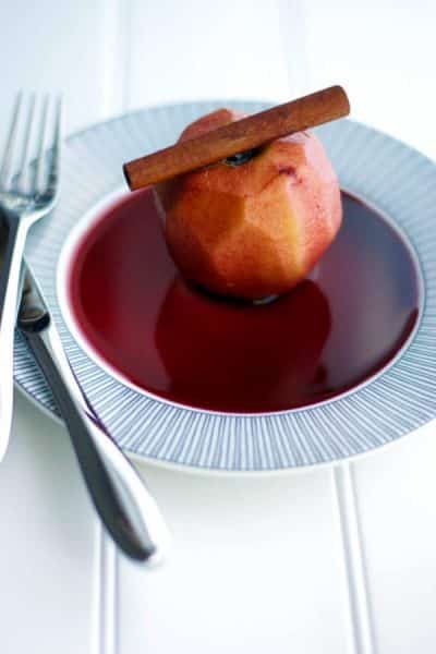 Chianti Poached Apples