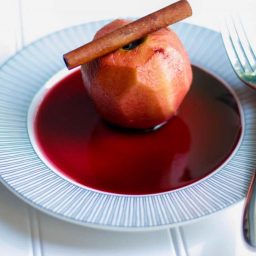 Chianti Poached Apples