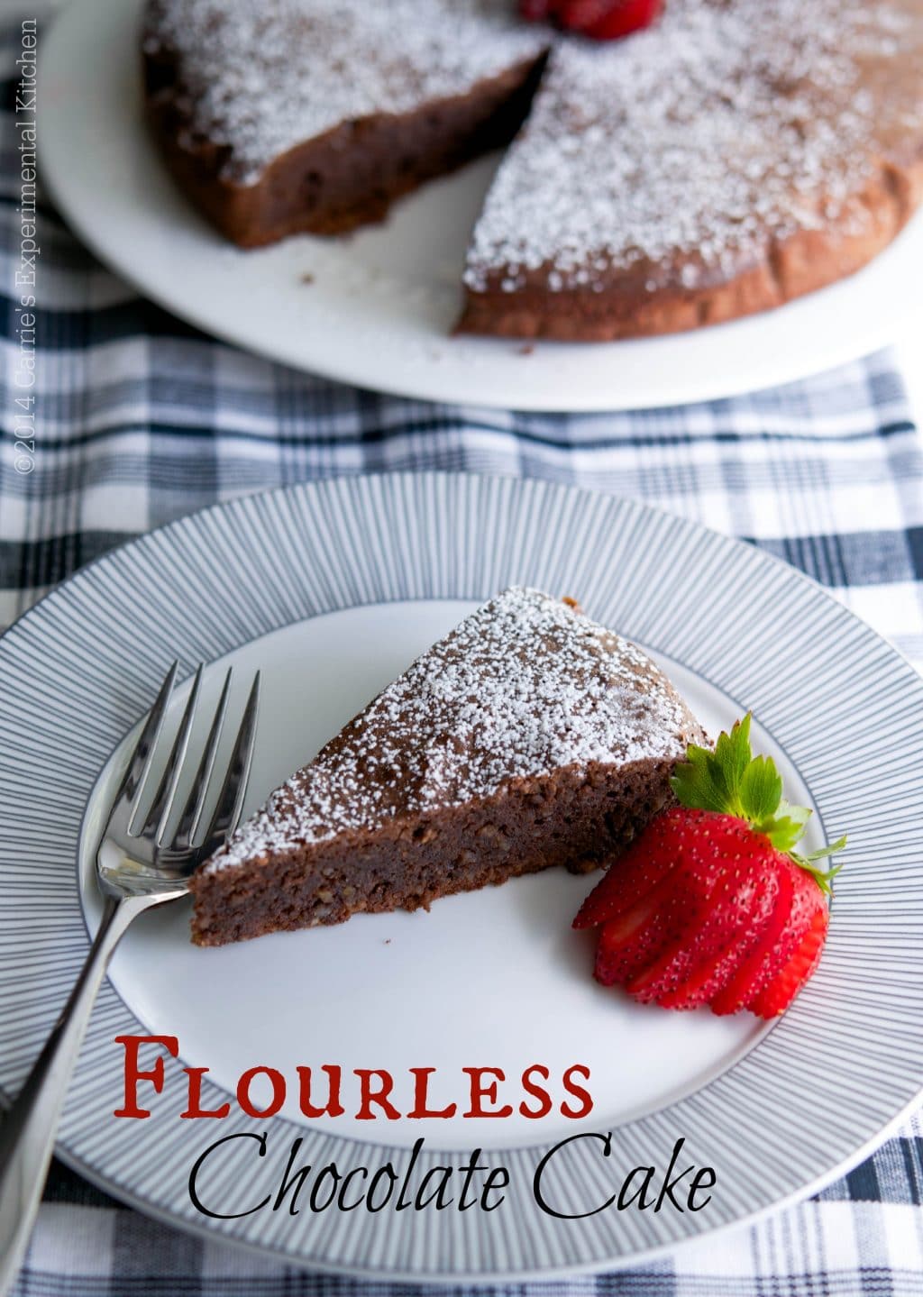 This Flourless Chocolate Cake is decadent and rich, just like a brownie and perfect for those following a gluten free lifestyle.