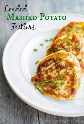 Loaded Mashed Potato Fritters