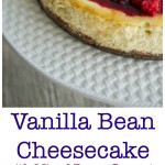 A close up of a slice of cake on a plate, with Cheese and Vanilla