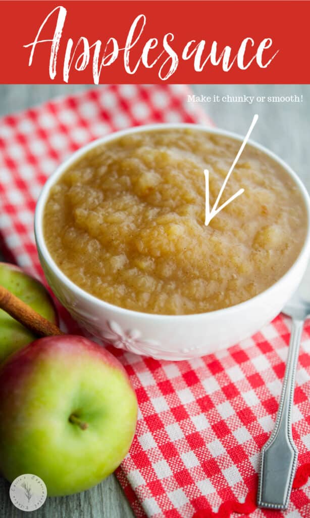 Homemade Chunky Cinnamon Appplesauce