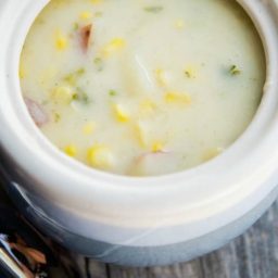 A bowl of Corn Chowder