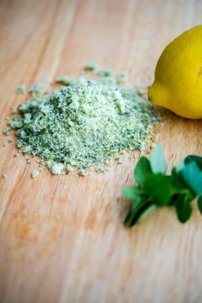 Oregano Lemon flavored salt