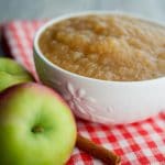 A bowl of Homemade apple sauce