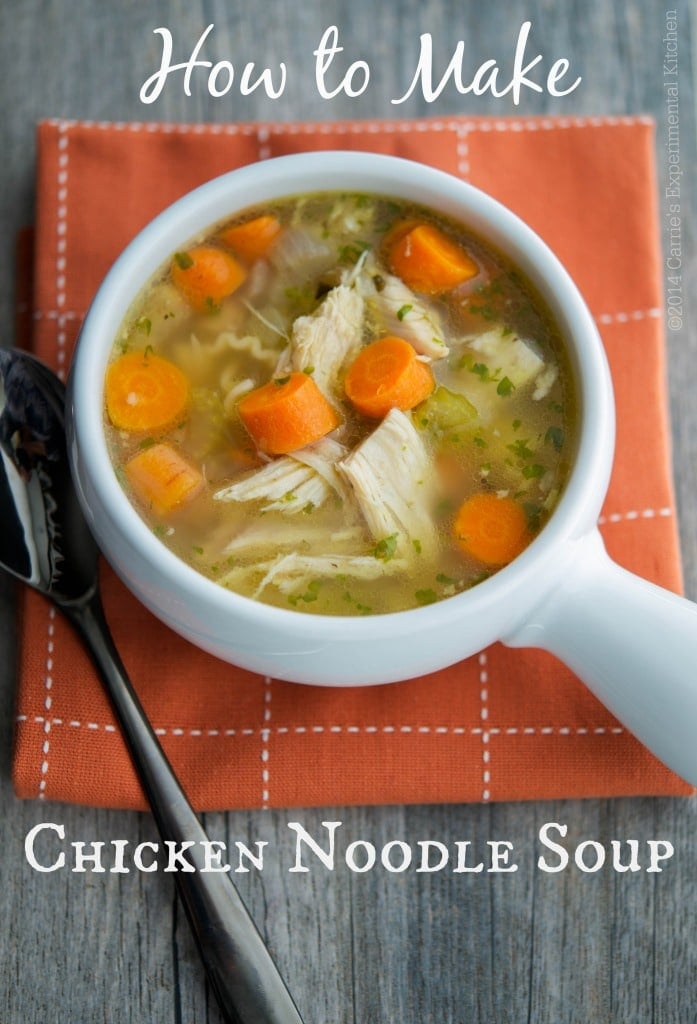 Chicken Noodle Soup with spoon