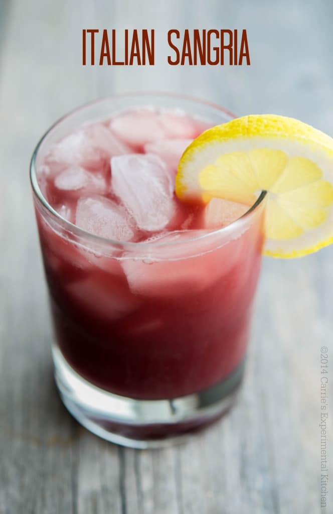 This Italian Sangria made with red wine, Limoncello, Sweet Vermouth and orange juice is cool and refreshing on a hot summer day. 