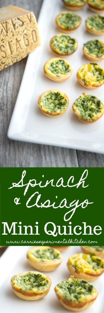 This mini quiche made with spinach and fresh Asiago PDO cheese is perfect for breakfast or as an appetizer.