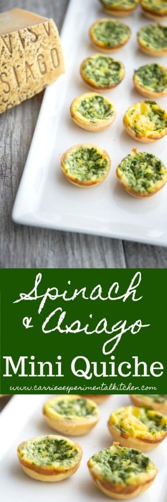 This mini quiche made with spinach and fresh Asiago PDO cheese is perfect for breakfast or as an appetizer.