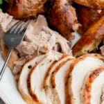 Is this your first time making Thanksgiving dinner? Well rest assured, roasting a turkey like this Butter & Herb Roasted Turkey is a snap!