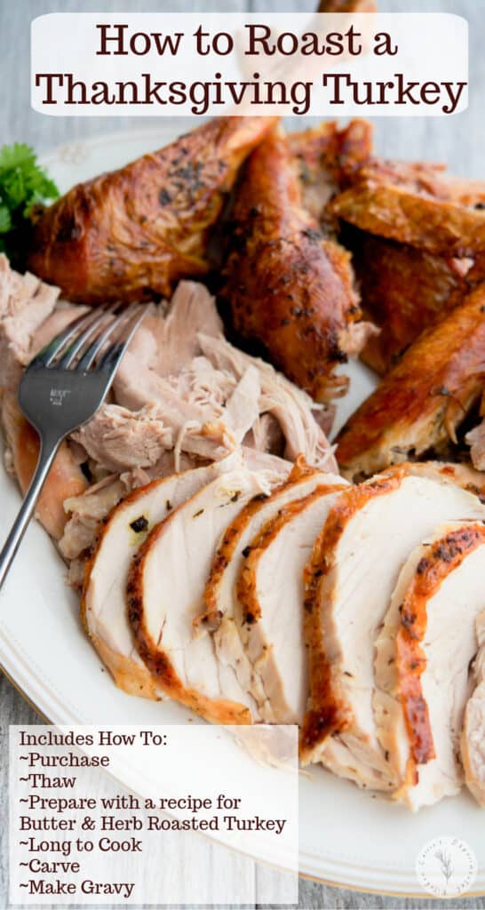 Is this your first time making Thanksgiving dinner? Well rest assured, roasting a turkey like this Butter & Herb Roasted Turkey is a snap!