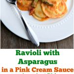 This recipe for Ravioli with Asparagus in a Pink Cream Sauce is delicious and so easy to make. It's perfect for any special occasion or a weeknight meal.