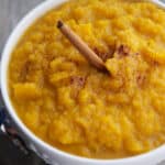 The sweet flavor of butternut squash mashed until creamy and smooth mixed with ground cinnamon and whiskey will be your new favorite Fall side dish.