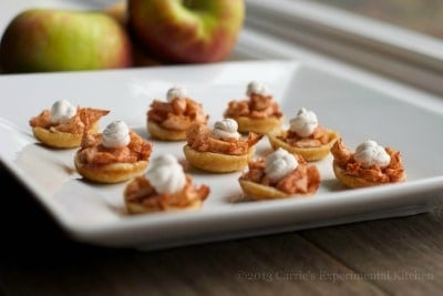 spiked mini apple tarts with cinnamon whipped cream-cek