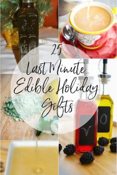 Going to a holiday party and need a gift? Choose from one of these 25 last minute edible holiday gifts that sure to please anyone.