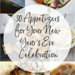 Whatever you're doing NYE it will most likely include appetizers. Here are 30 Appetizer Recipes for your New Year's Eve Celebration.