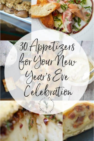 Whatever you're doing NYE it will most likely include appetizers. Here are 30 Appetizer Recipes for your New Year's Eve Celebration.