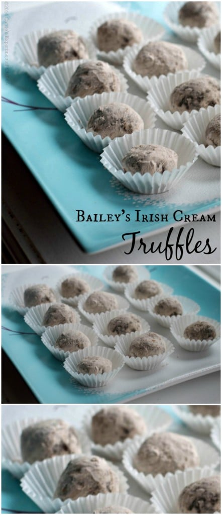 Bailey\'s Irish Cream Truffles collage