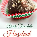 Creamy chocolate hazelnut spread mixed with chopped hazelnuts; then dipped in melted dark chocolate and topped with more chopped hazelnuts.