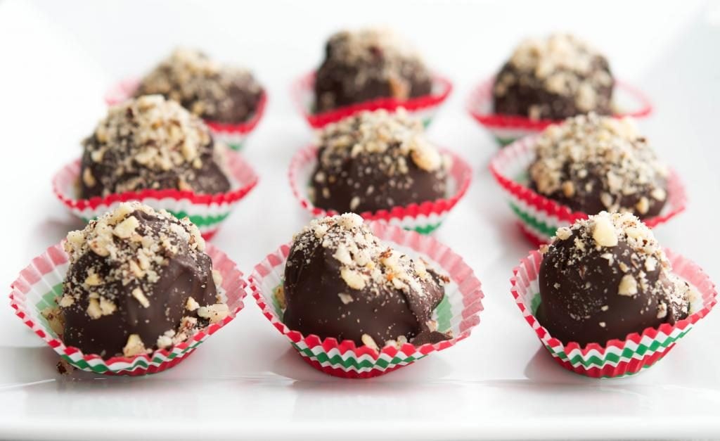 Dark Chocolate Hazelnut Truffles