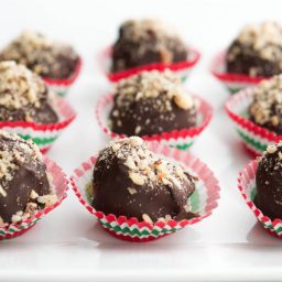 Dark Chocolate Hazelnut Truffles