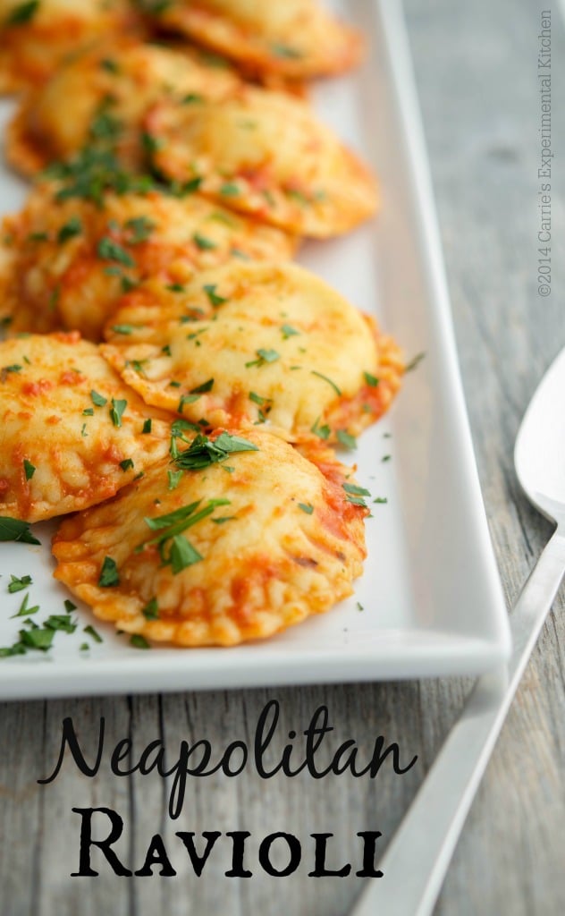 Learn to make homemade Neapolitan Ravioli | .CarriesExperimentalKitchen.com 