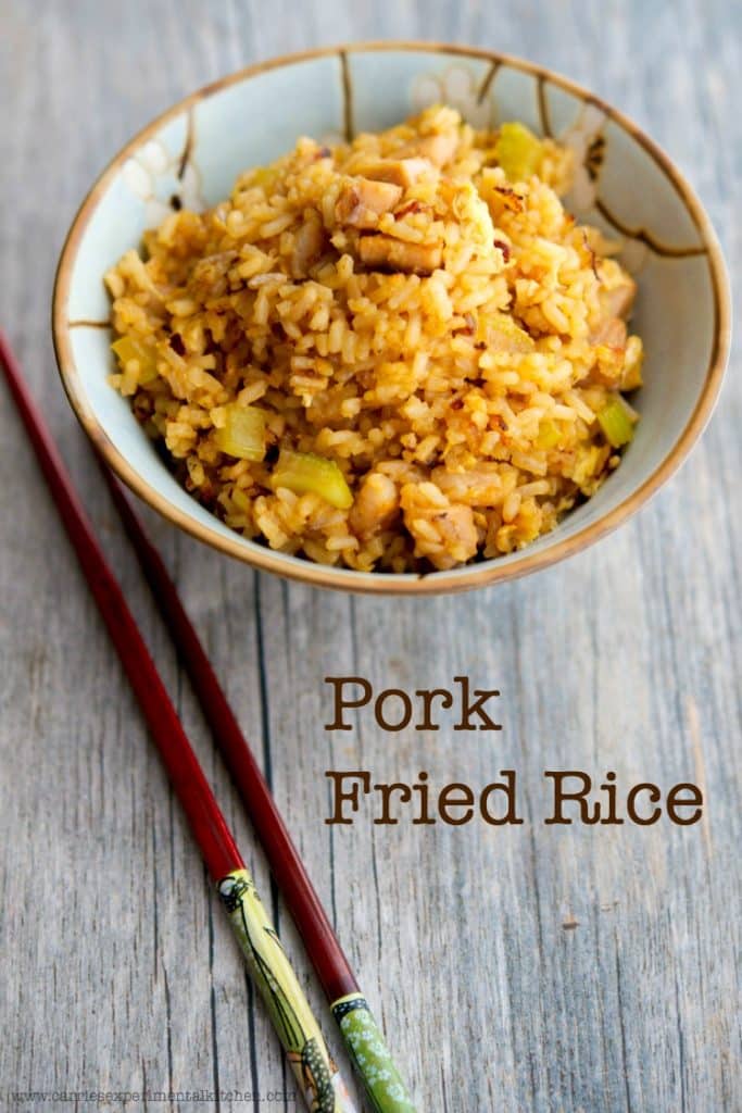 What do you make for dinner when you have leftover pork roast? Pork Fried Rice of course. It's a delicious, quick and easy weeknight meal. 