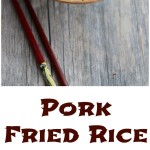 What do you make for dinner when you have leftover pork roast? Pork Fried Rice of course. It's a delicious, quick and easy weeknight meal.