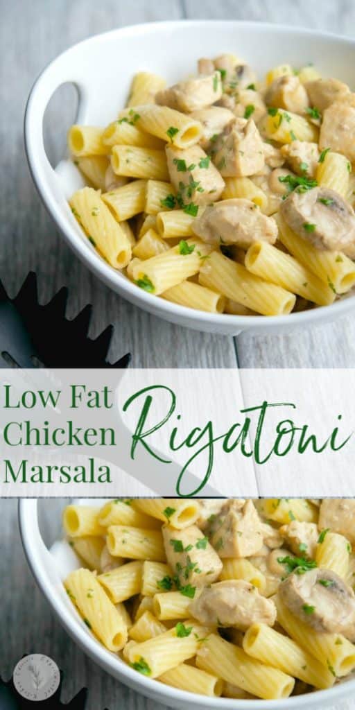 A bowl filled with different types of food, with Chicken and Rigatoni