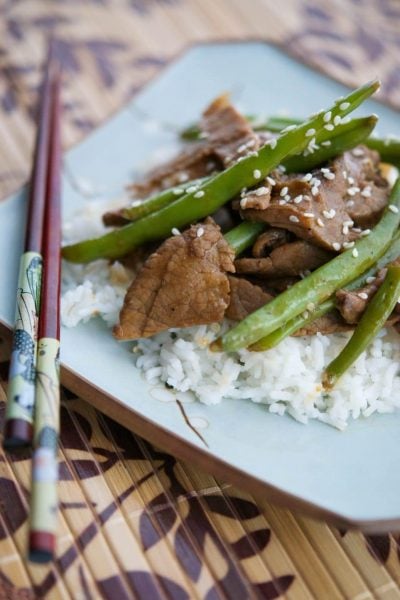 Utilize leftovers to make this quick and easy Beef & Green Bean Stir-Fry weeknight meal.