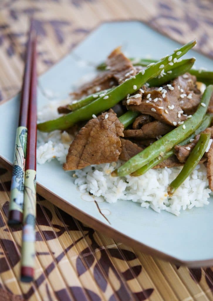 Utilize leftovers to make this quick and easy Beef & Green Bean Stir-Fry weeknight meal.