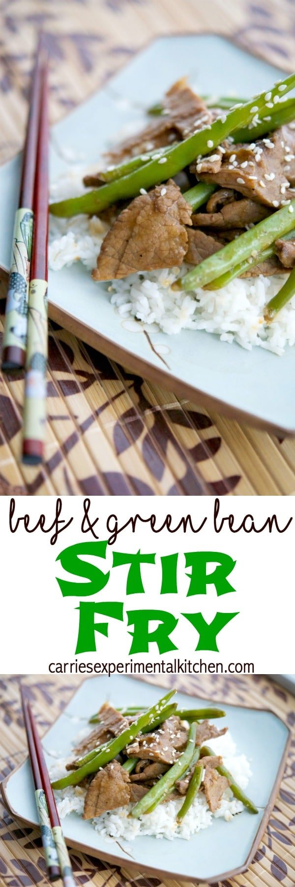 Utilize leftovers to make this quick and easy Beef & Green Bean Stir-Fry weeknight meal that's ready in about 30 minutes. #30minutesorless #beef #asian