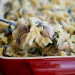 Creamy Chicken, Spinach & Mushroom Casserole