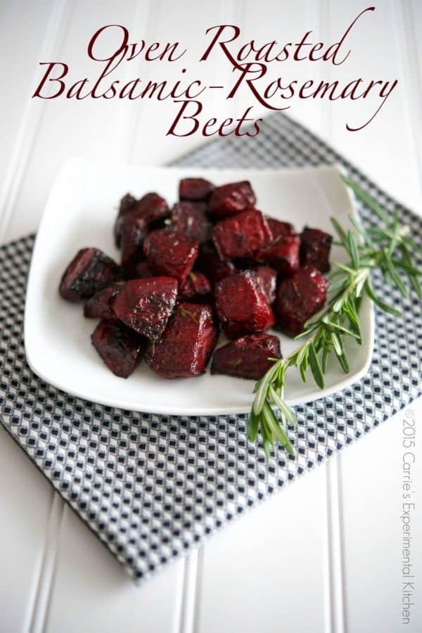 Oven Roasted Balsamic-Rosemary Beets