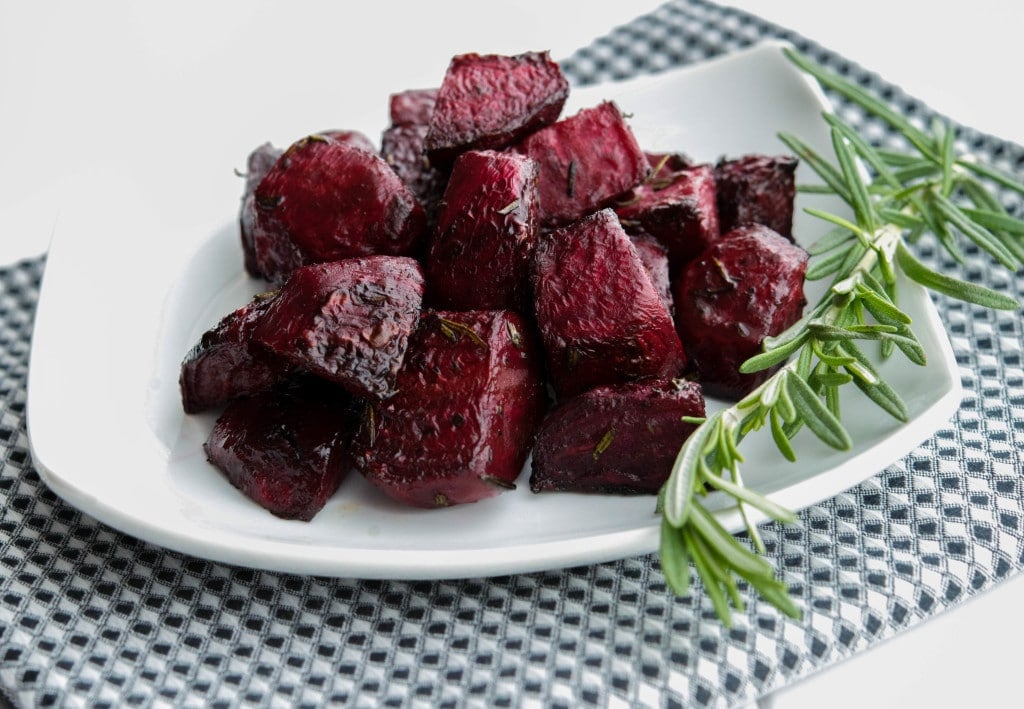 Oven Roasted Balsamic Rosemary Beets