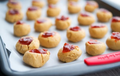 Peanut Butter & Jelly Truffles closeup