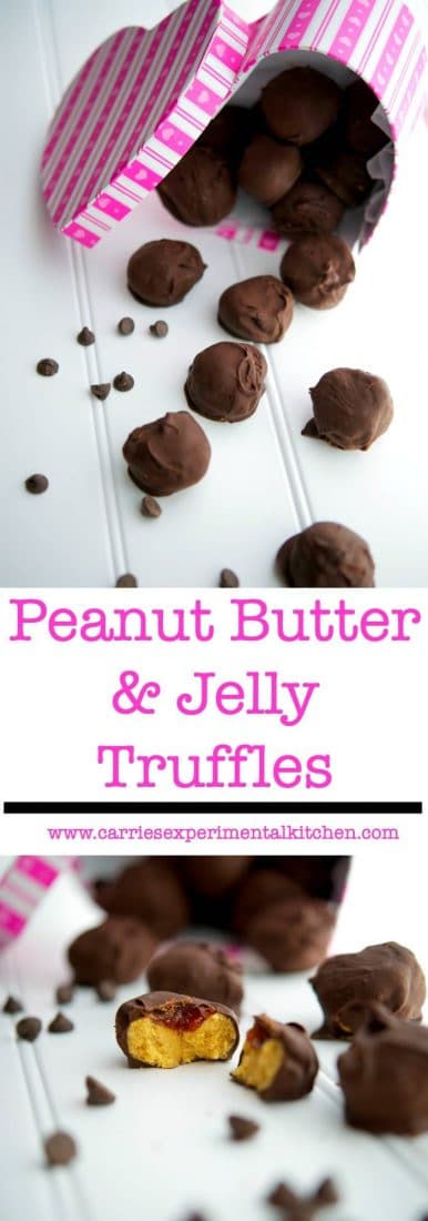 Peanut Butter and Jelly Truffles 
