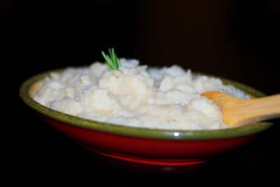Roasted Garlic Mashed Cauliflower